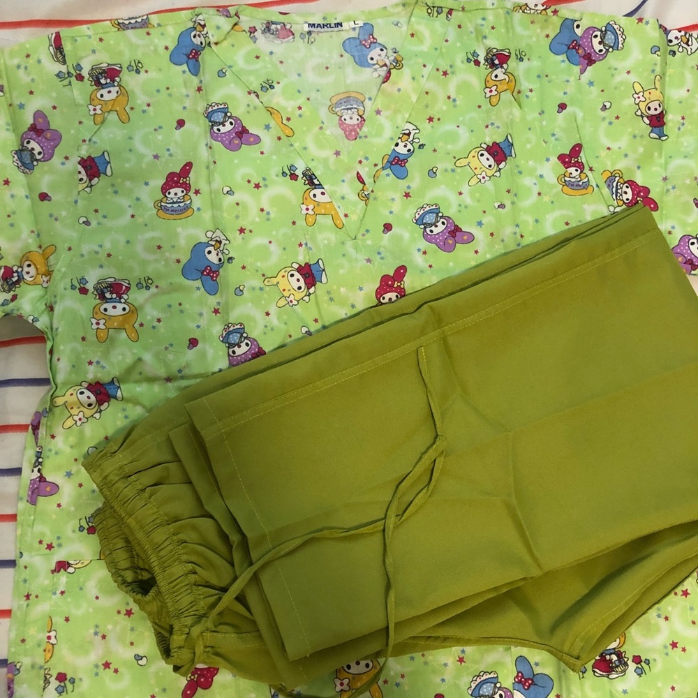 Printed scrub Set